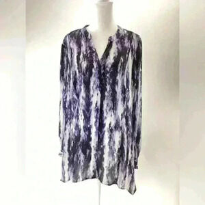 1X SIMPLY VERA WANG Women Lightweight Blouse Top Purple A80 XL Extra Large